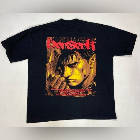 Berserk Born From The Corpse Anime Graphic T-shirt XXL Black Short Sleeve - Picture 1 of 6